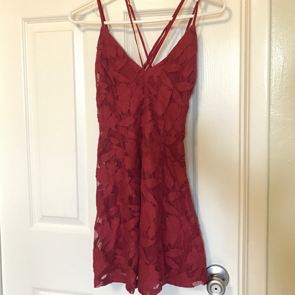 Red Homecoming mini dress